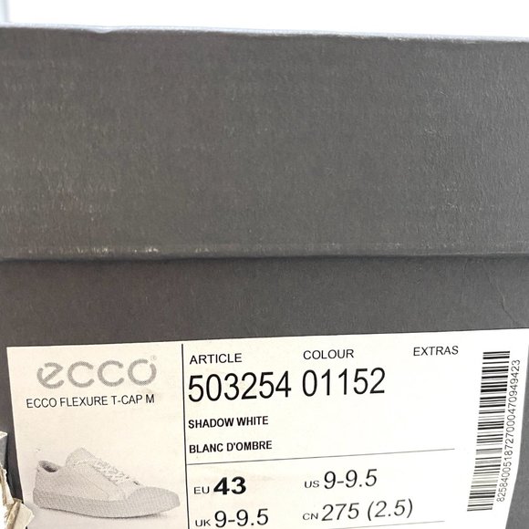 ECCO FLEXURE T-CAP MEN'S SNEAKERS White - Picture 11 of 11